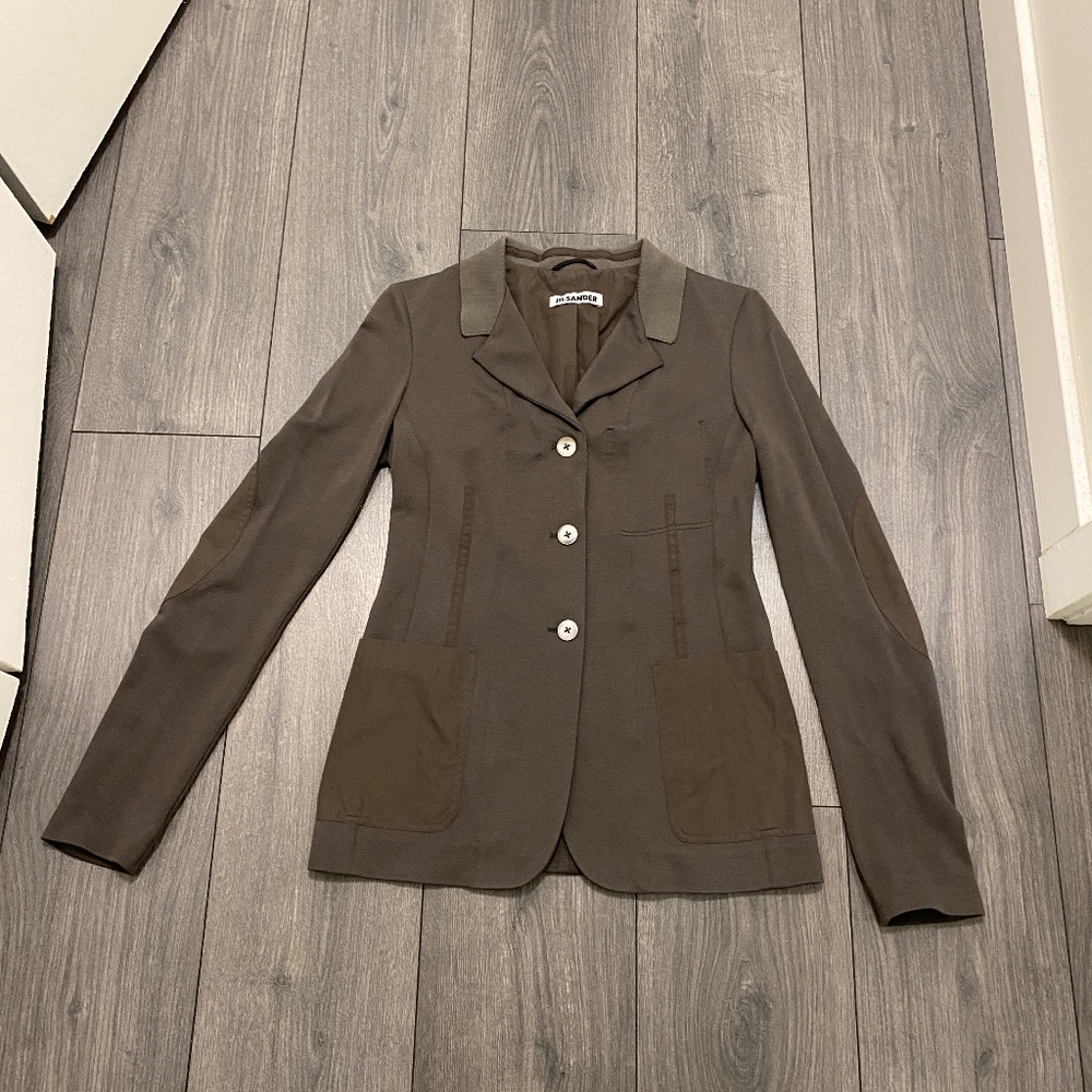 Jil Sander Brown Casual Blazer Size 2/4